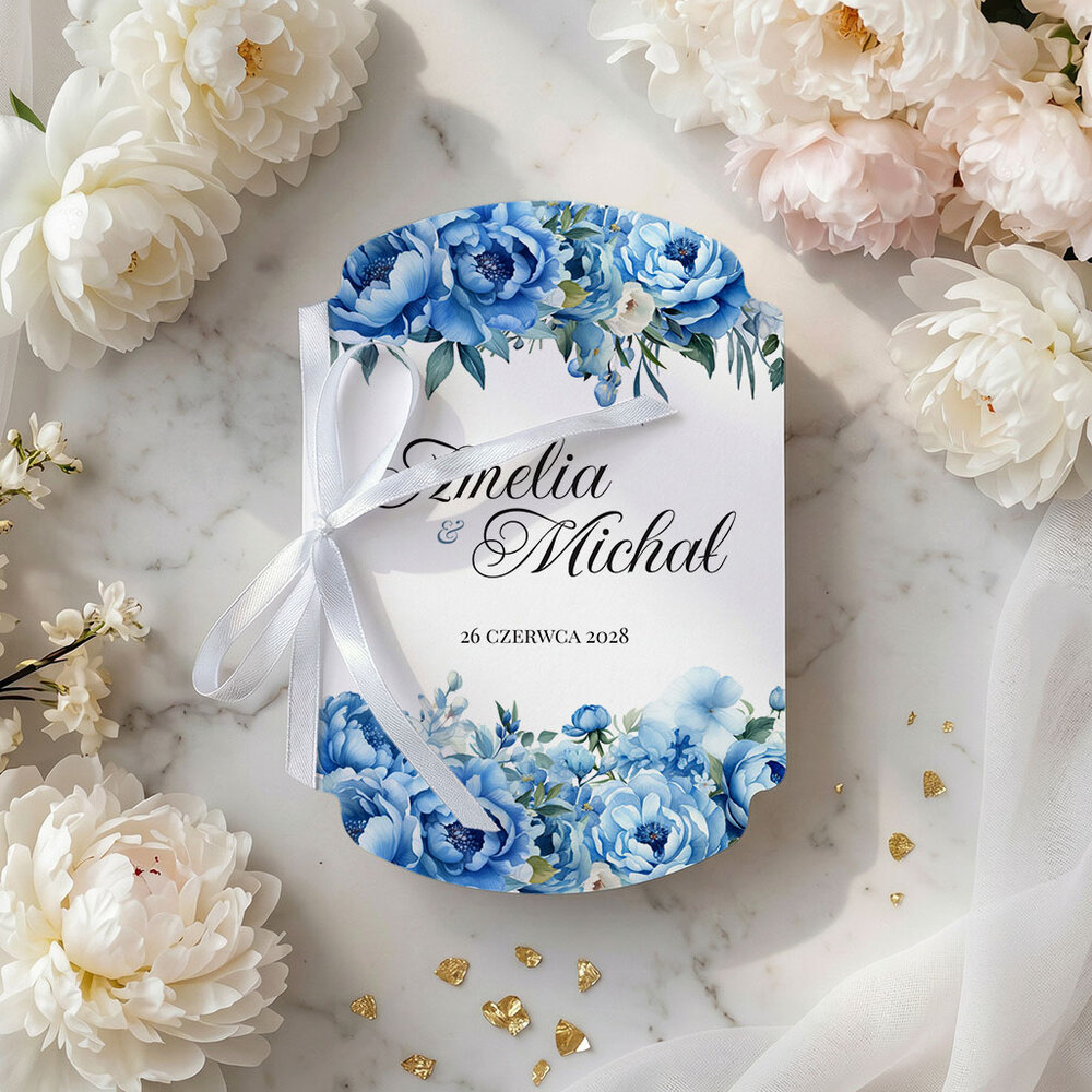 Zaproszenia ślubne ozdobne wycięcie - Luna