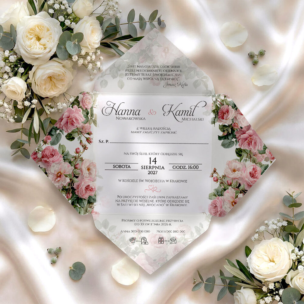 Zaproszenia ślubne - Albina