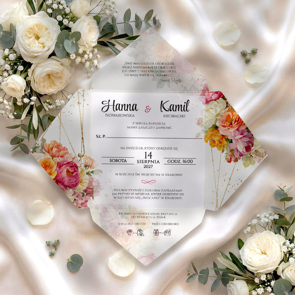 Zaproszenia ślubne - Albina