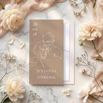 Zaproszenia ślubne ze spinaczem - Paola