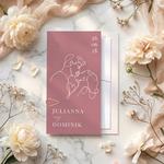 Zaproszenia ślubne ze spinaczem - Paola