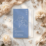 Zaproszenia ślubne ze spinaczem - Paola