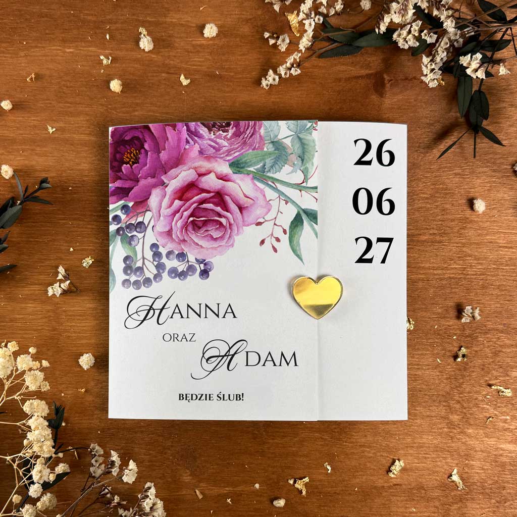 Zaproszenia Ślubne Rozalia