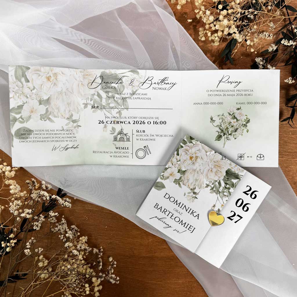 Zaproszenia Ślubne Rozalia