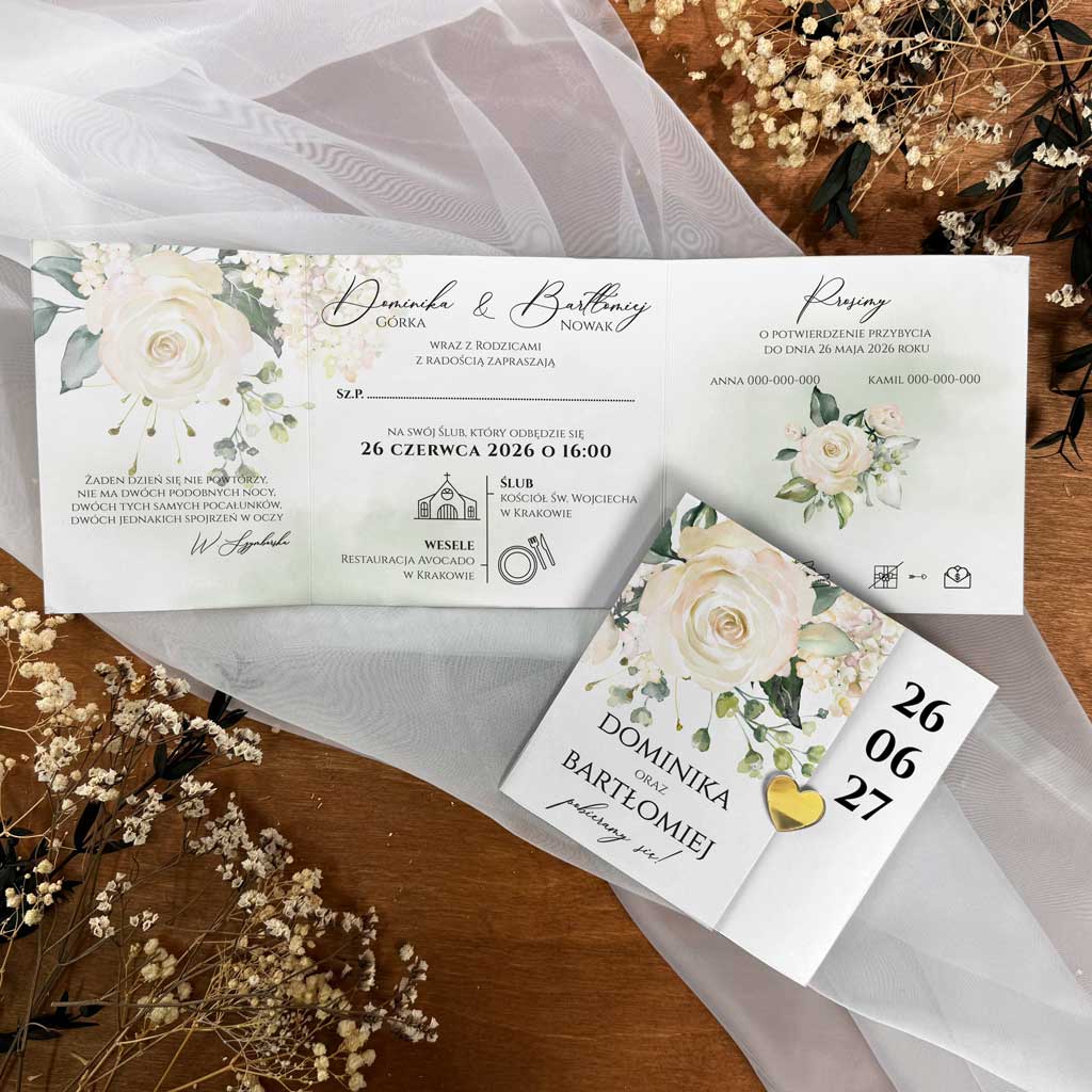 Zaproszenia Ślubne Rozalia