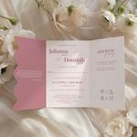 Zaproszenia ślubne falowane - Larysa