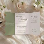 Zaproszenia ślubne falowane ze zdjęciem - Larysa2