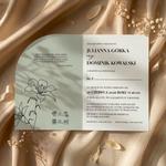 Zaproszenia ślubne łuk - Greta