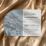 Zaproszenia ślubne łuk - Greta