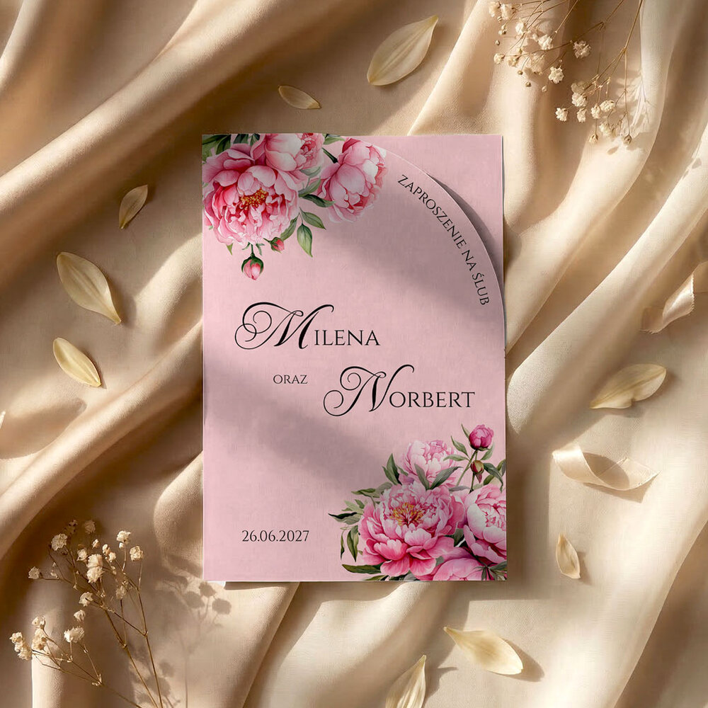 Zaproszenia ślubne łuk - Astrid