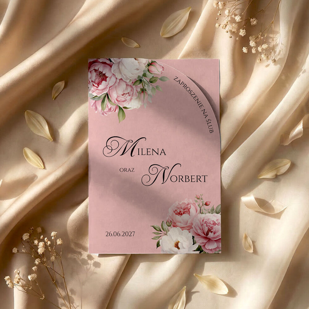 Zaproszenia ślubne łuk - Astrid