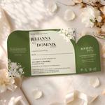 Zaproszenia Ślubne ze złotym serduszkiem - Gloria