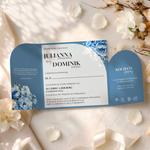 Zaproszenia Ślubne ze złotym serduszkiem - Gloria