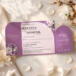 Zaproszenia Ślubne ze złotym serduszkiem - Gloria