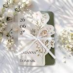Zaproszenia ślubne ozdobne wycięcie - Fiorella3