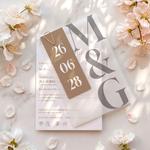Zaproszenia ślubne z kalką - Artemis