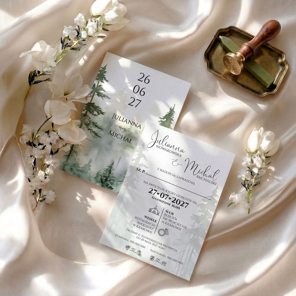 Zaproszenia Ślubne z kalką Daniela
