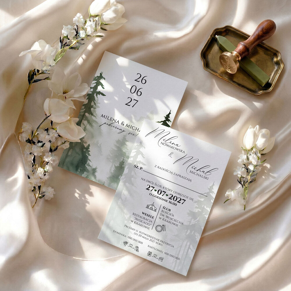 Zaproszenia Ślubne z kalką Daniela