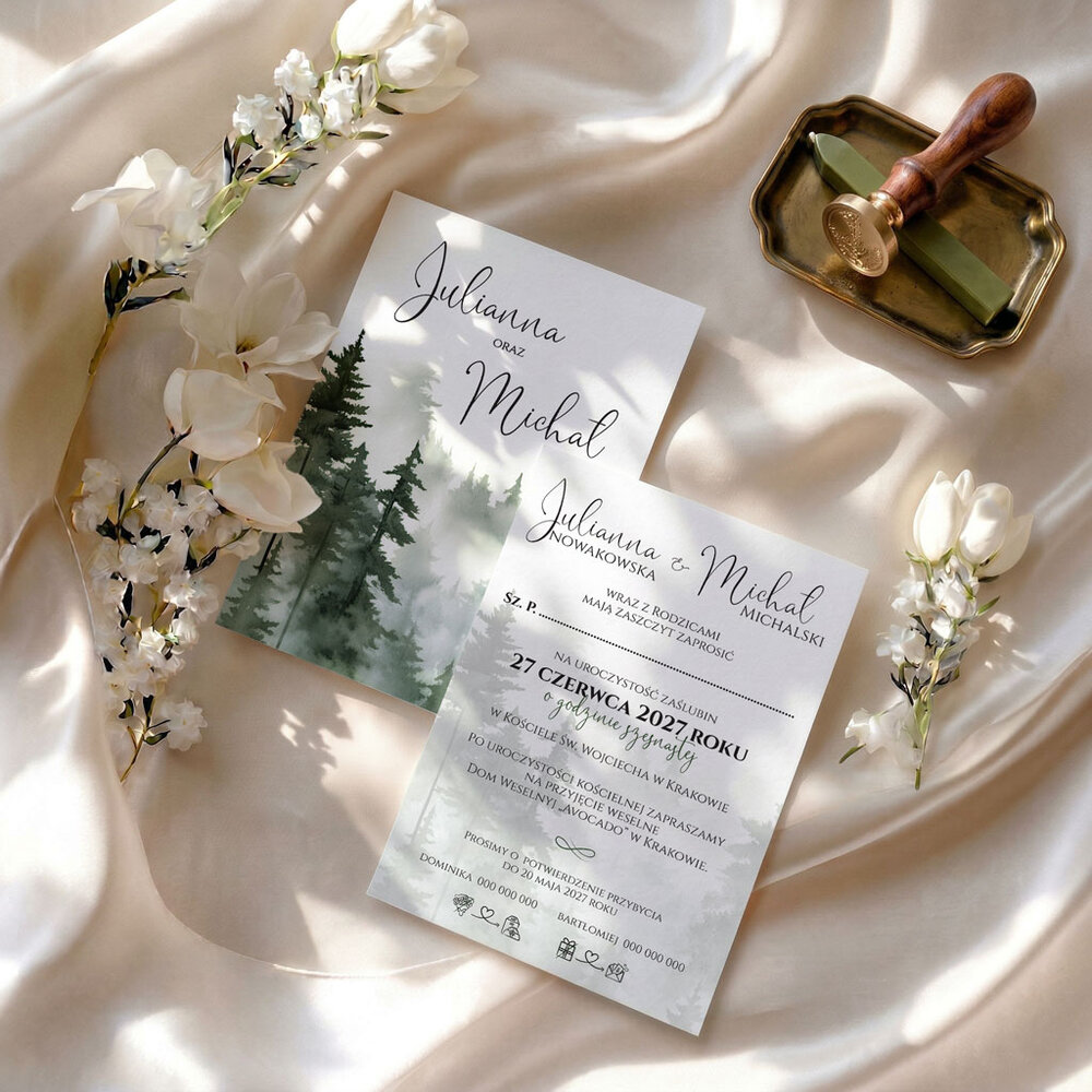 Zaproszenia Ślubne z kalką Daniela