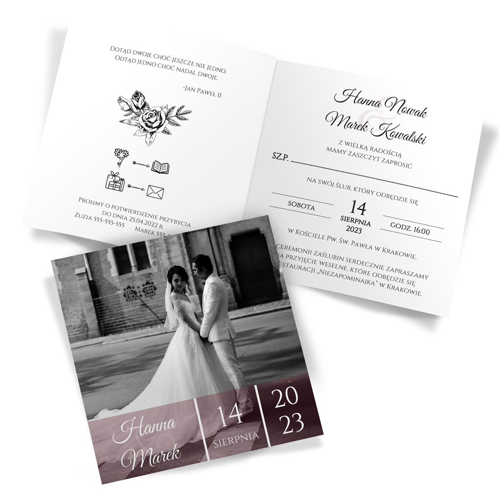 Zaproszenia Ślubne Lisa