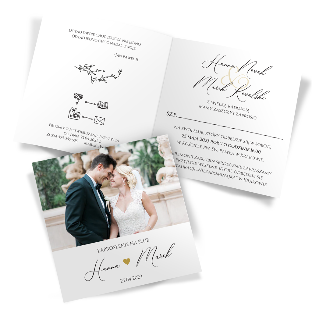 Zaproszenia Ślubne Lisa
