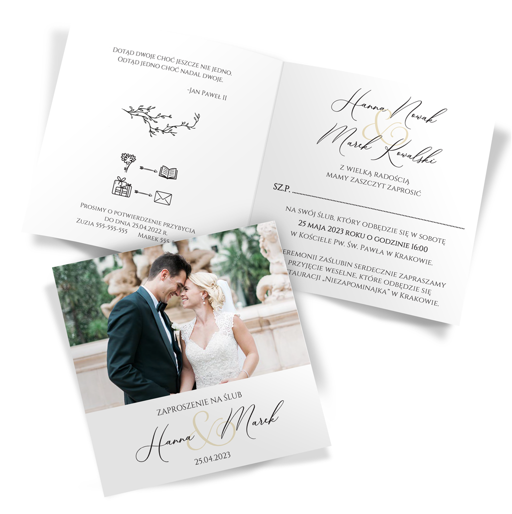 Zaproszenia Ślubne Lisa