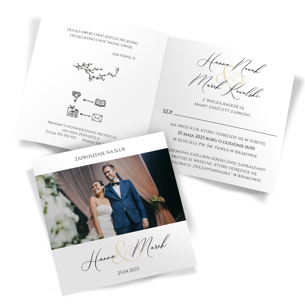 Zaproszenia Ślubne Lisa