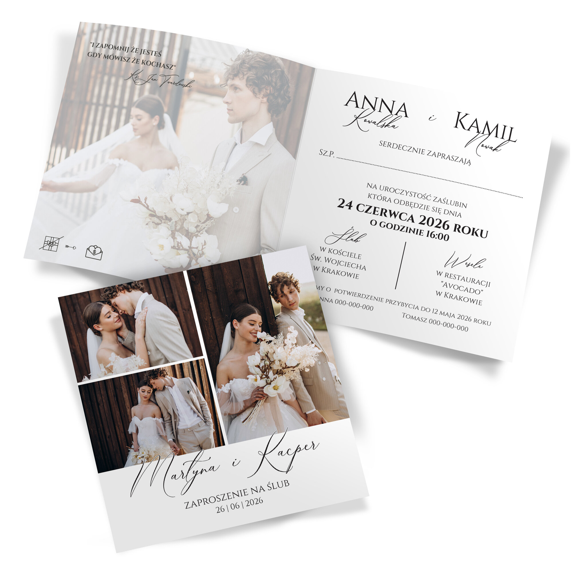 Zaproszenia Ślubne Sawa