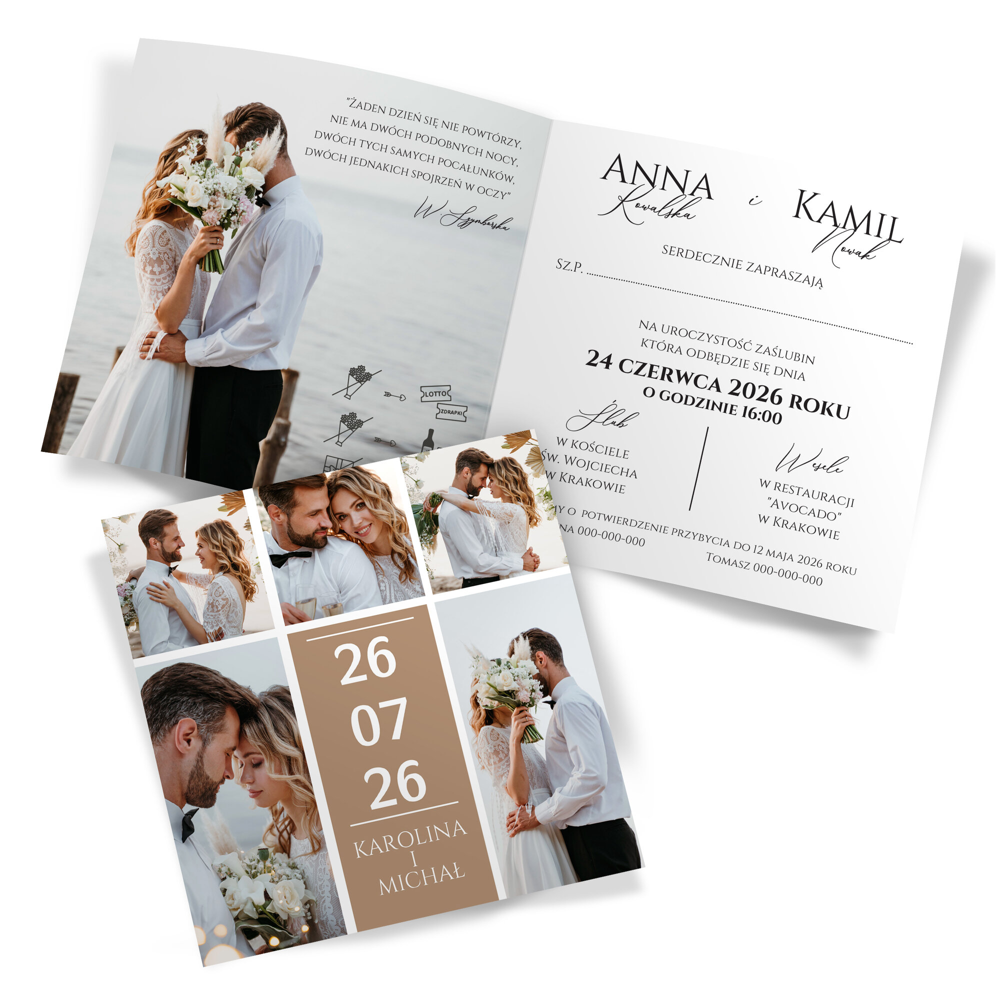 Zaproszenia Ślubne Sawa