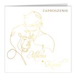 Złocone zaproszenia Ślubne Freja