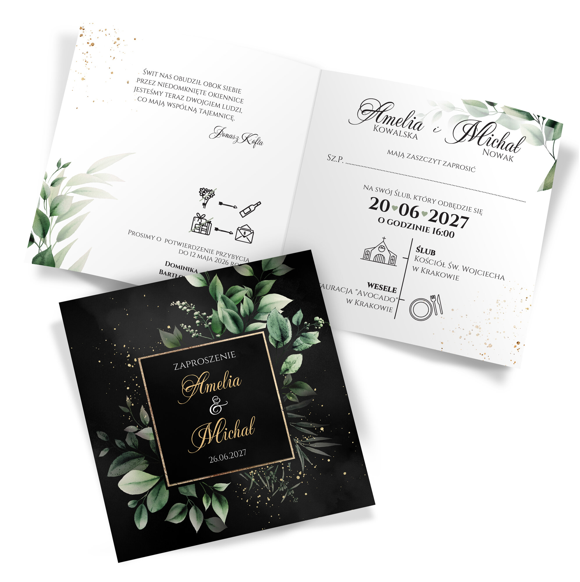 Zaproszenia Ślubne Emilia2