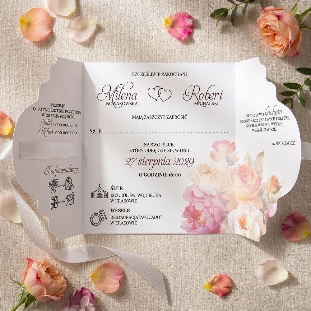 Zaproszenia Ślubne Brama - Alma2