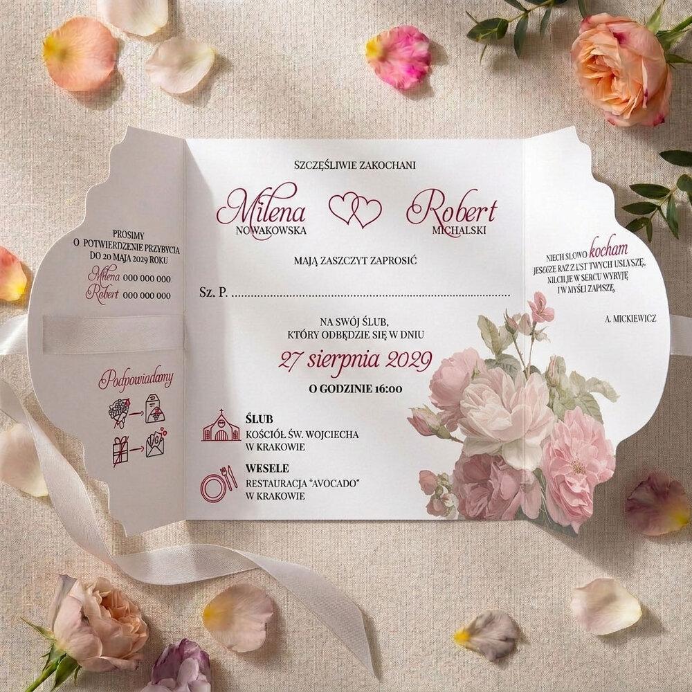 Zaproszenia Ślubne Brama - Alma2 6