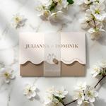 Zaproszenia ślubne falowane - Petra