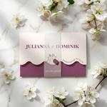 Zaproszenia ślubne falowane - Petra