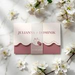 Zaproszenia ślubne falowane - Petra