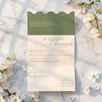 Zaproszenia ślubne falowane - Petra