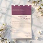Zaproszenia ślubne falowane - Petra