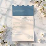 Zaproszenia ślubne falowane - Petra
