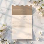 Zaproszenia ślubne falowane - Petra