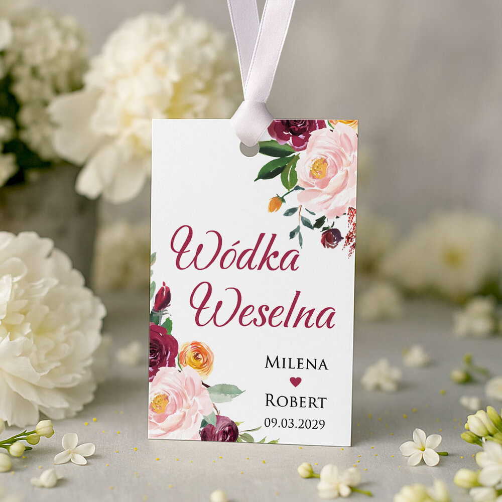 Zawieszki na alkohol 10szt - Oliwia