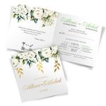 Złocone zaproszenia Ślubne Elza2