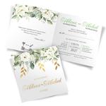 złocone zaproszenia ślubne Elza3