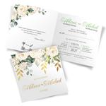 Złocone zaproszenia Ślubne Elza4